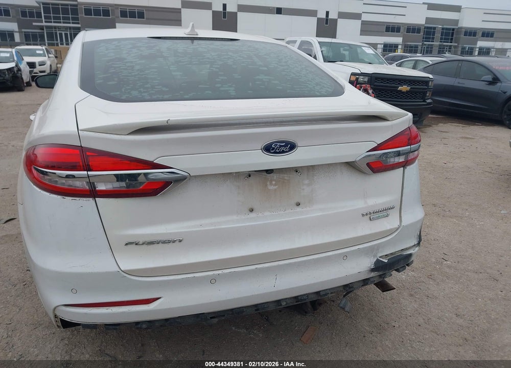 2019 FORD FUSION TITANIUM VIN: 3FA6P0K97KR170334