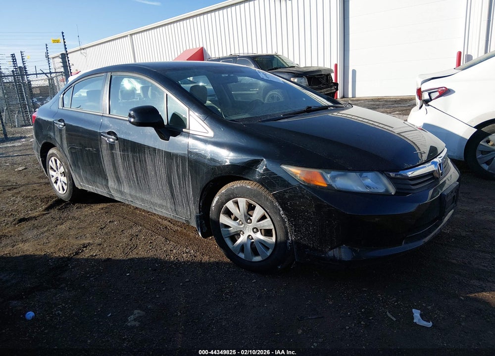2012 HONDA CIVIC LX VIN: 19XFB2F59CE003879