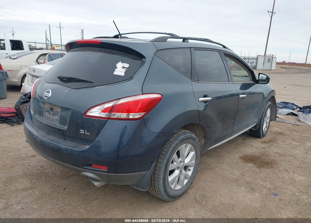 2013 NISSAN MURANO SL VIN: JN8AZ1MU6DW208033