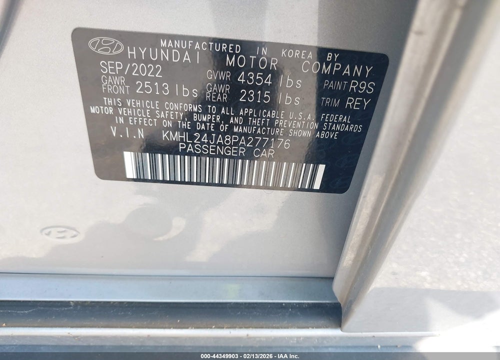 2023 HYUNDAI SONATA SE VIN: KMHL24JA8PA277176
