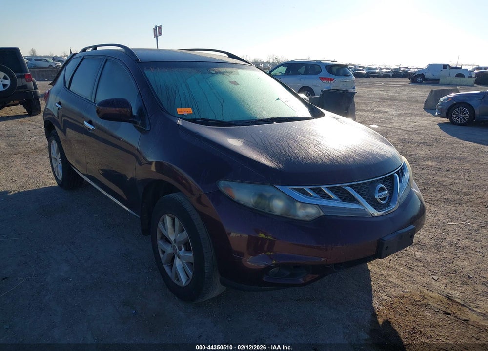 2014 NISSAN MURANO SV VIN: JN8AZ1MU8EW403536