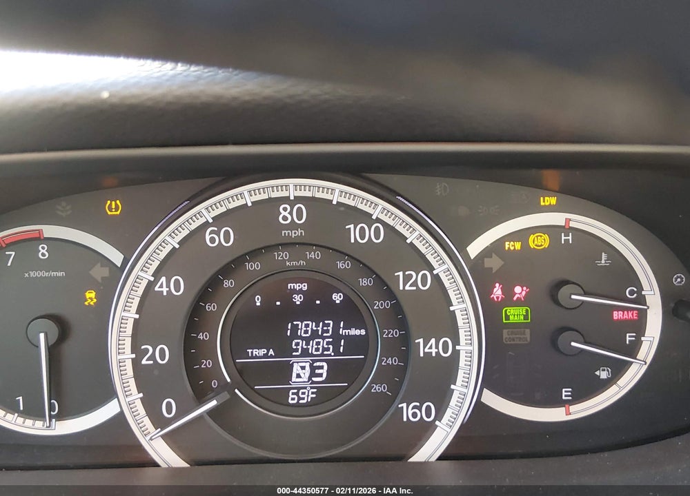 2015 HONDA ACCORD EX-L V-6 VIN: 1HGCR3F87FA015794