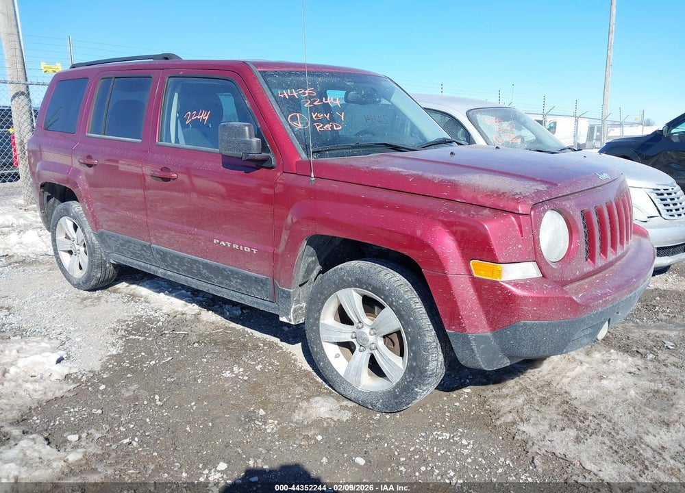 2012 JEEP PATRIOT LATITUDE VIN: 1C4NJRFB6CD524279