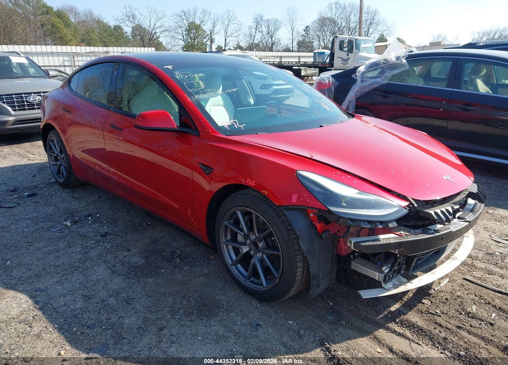 2021 TESLA MODEL 3 STANDARD RANGE PLUS REAR-WHEEL DRIVE VIN: 5YJ3E1EA8MF978260