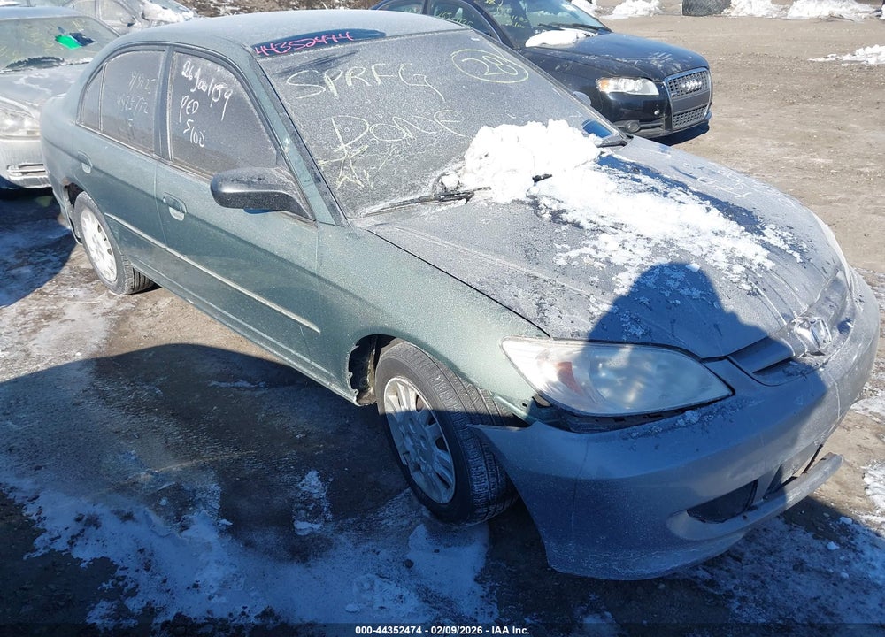 2004 HONDA CIVIC LX VIN: 2HGES165X4H623685
