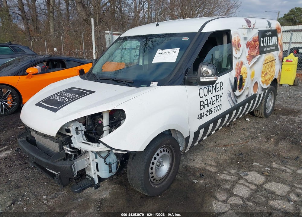 2022 RAM PROMASTER CITY CARGO VAN VIN: ZFBHRFABXN6W51672
