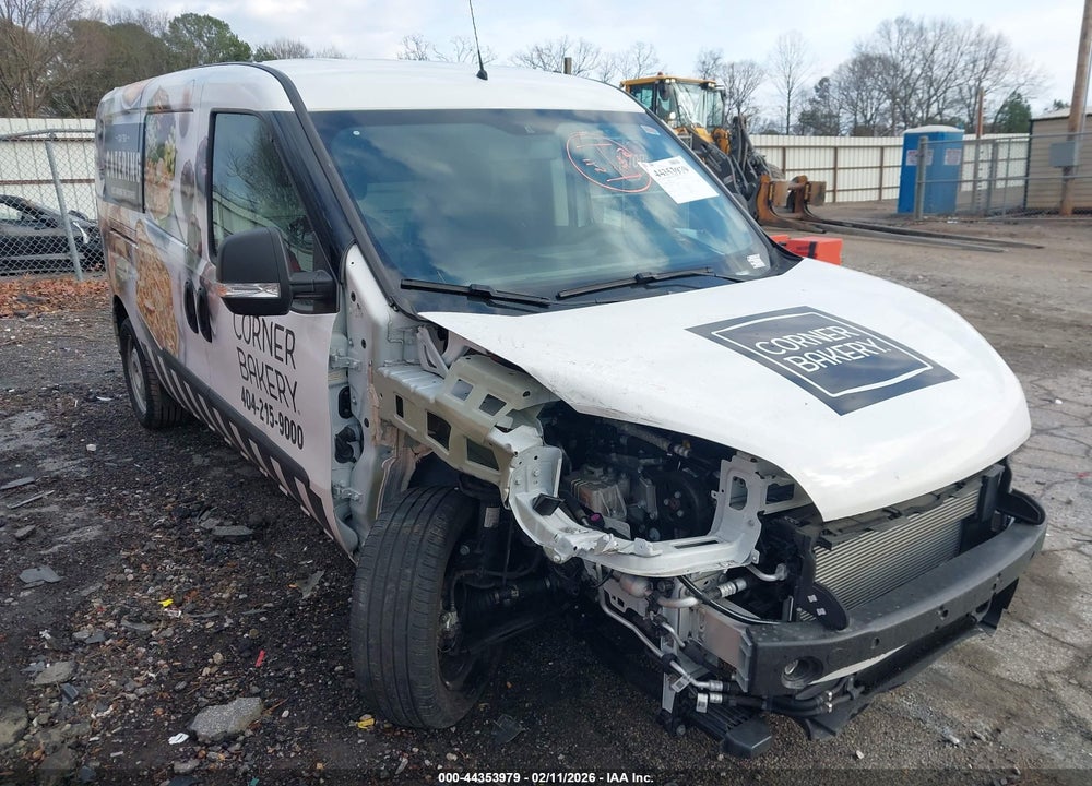 2022 RAM PROMASTER CITY CARGO VAN VIN: ZFBHRFABXN6W51672