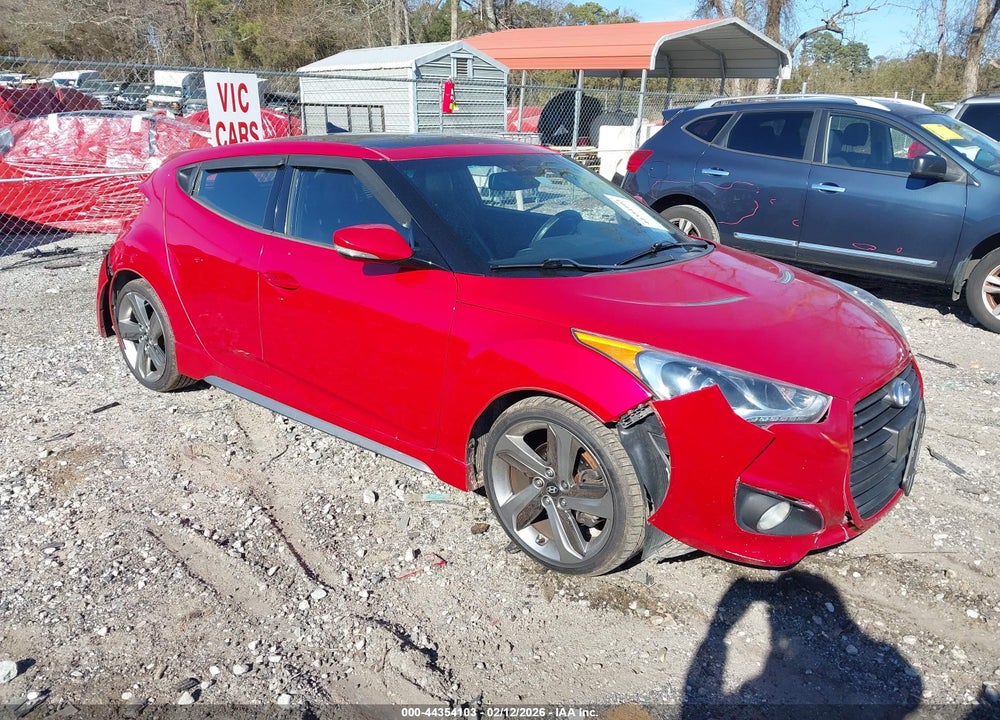 2013 HYUNDAI VELOSTER TURBO W/BLACK VIN: KMHTC6AEXDU115328