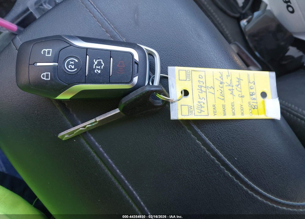 2013 LINCOLN MKZ VIN: 3LN6L2G96DR818805