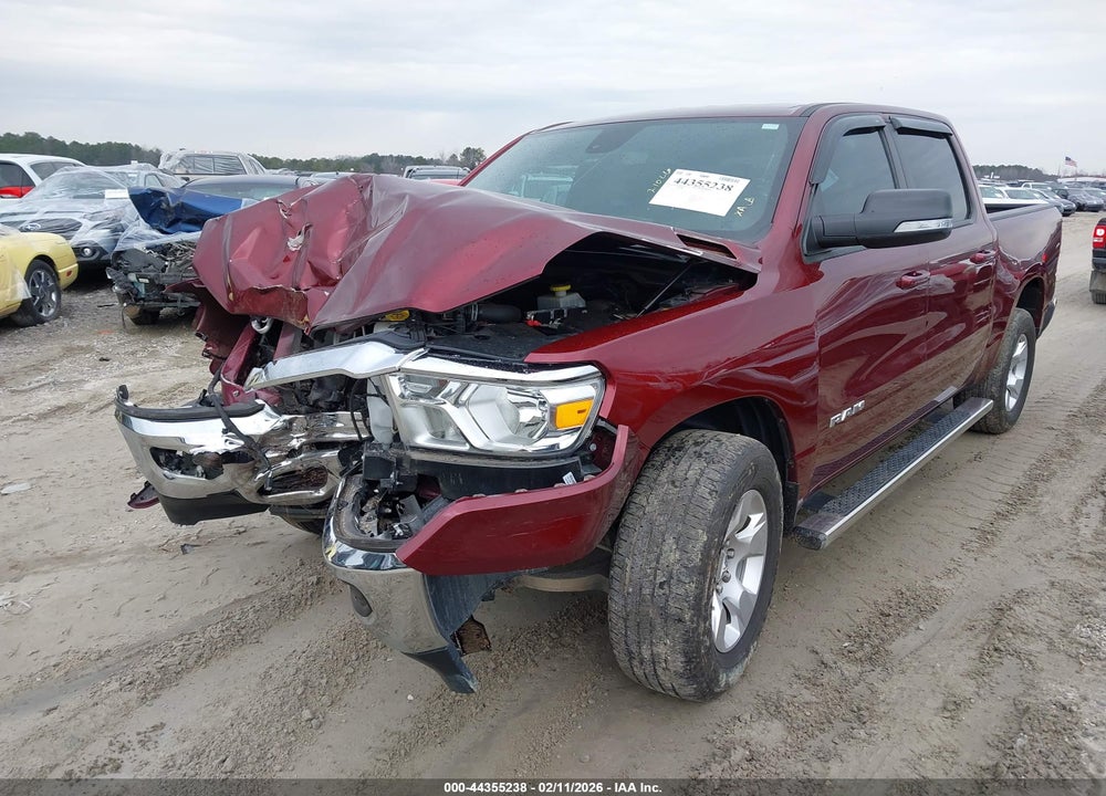 2022 RAM 1500 BIG HORN  4X2 5'7 BOX VIN: 1C6RREFT6NN113531