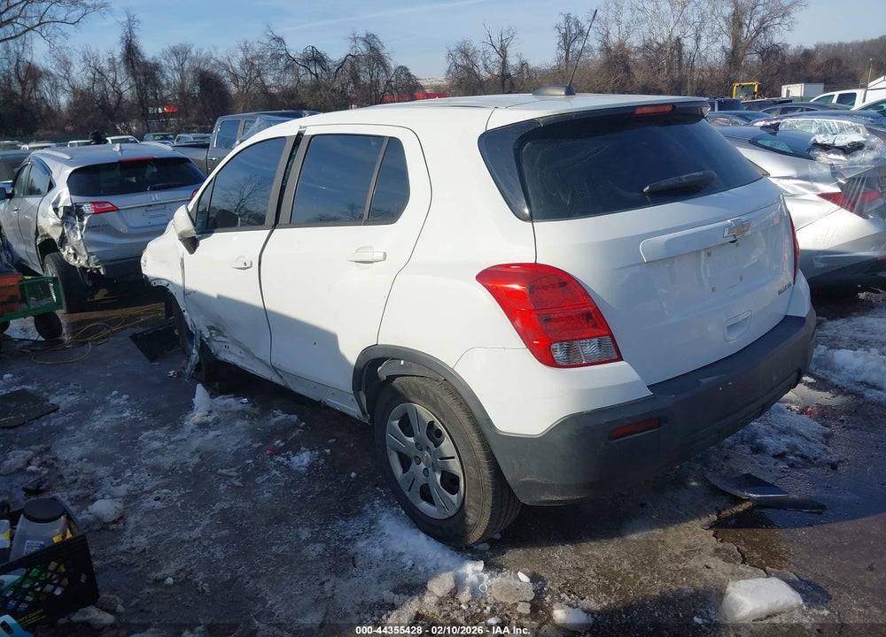 2015 CHEVROLET TRAX 1LS VIN: KL7CJKSB2FB086409