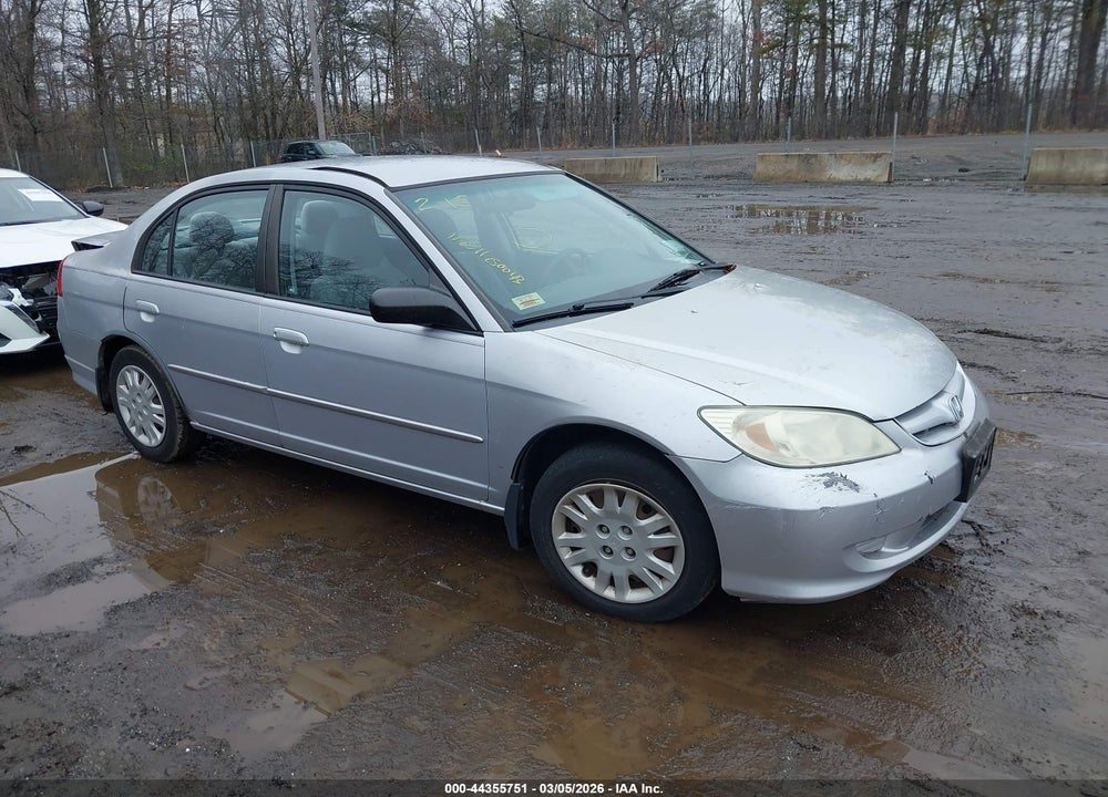2005 HONDA CIVIC SDN VIN: 1HGES16575L029821