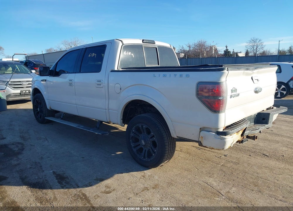2011 FORD F-150 LARIAT LIMITED VIN: 1FTFW1E60BFA47086