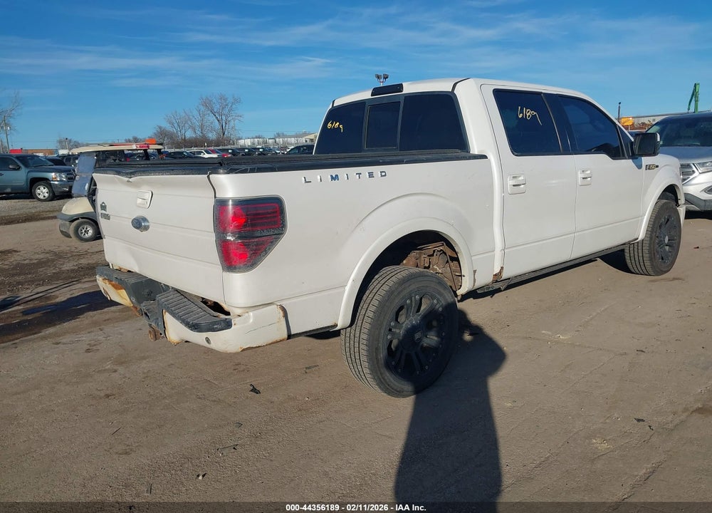 2011 FORD F-150 LARIAT LIMITED VIN: 1FTFW1E60BFA47086