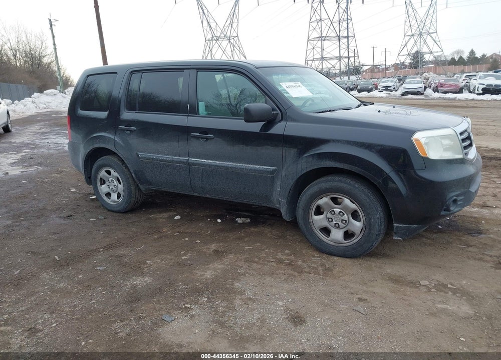 2012 HONDA PILOT LX VIN: 5FNYF4H27CB002395