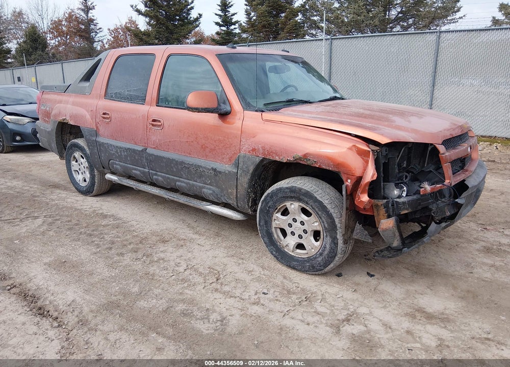 2003 CHEVROLET AVALANCHE 1500 VIN: 3GNEK13T63G282518