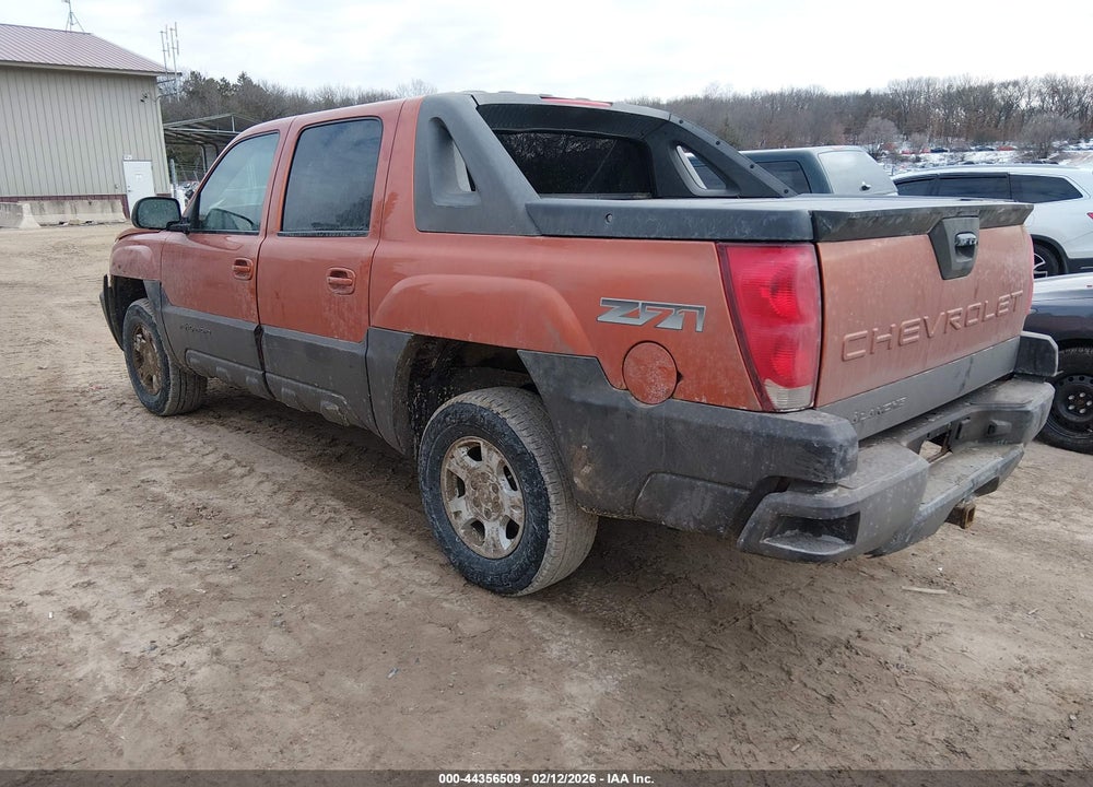 2003 CHEVROLET AVALANCHE 1500 VIN: 3GNEK13T63G282518