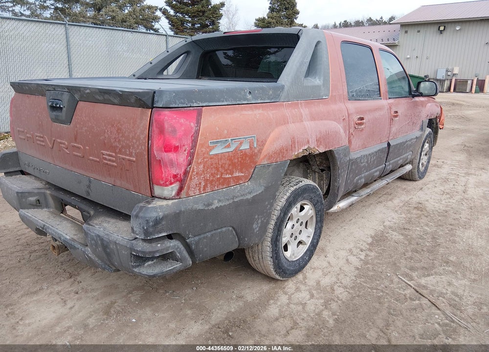 2003 CHEVROLET AVALANCHE 1500 VIN: 3GNEK13T63G282518