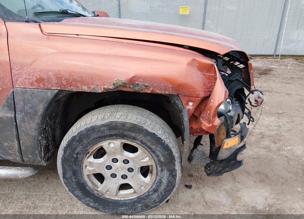 2003 CHEVROLET AVALANCHE 1500 VIN: 3GNEK13T63G282518