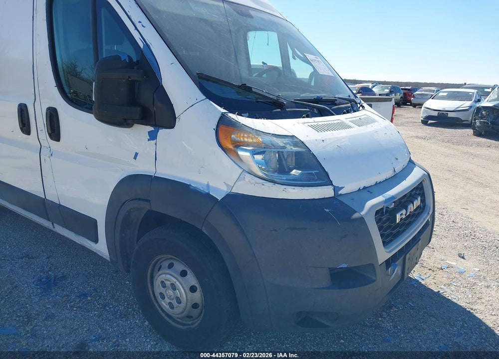 2019 RAM PROMASTER 1500 HIGH ROOF 136 WB VIN: 3C6TRVBGXKE547790