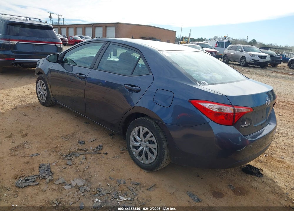 2018 TOYOTA COROLLA LE VIN: 2T1BURHE6JC024912