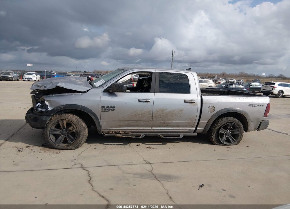 2022 RAM 1500 CLASSIC WARLOCK  4X4 5'7 BOX VIN: 1C6RR7LG4NS215740
