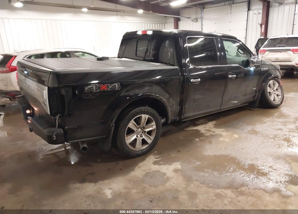 2016 FORD F-150 PLATINUM VIN: 1FTEW1EG3GFD15219