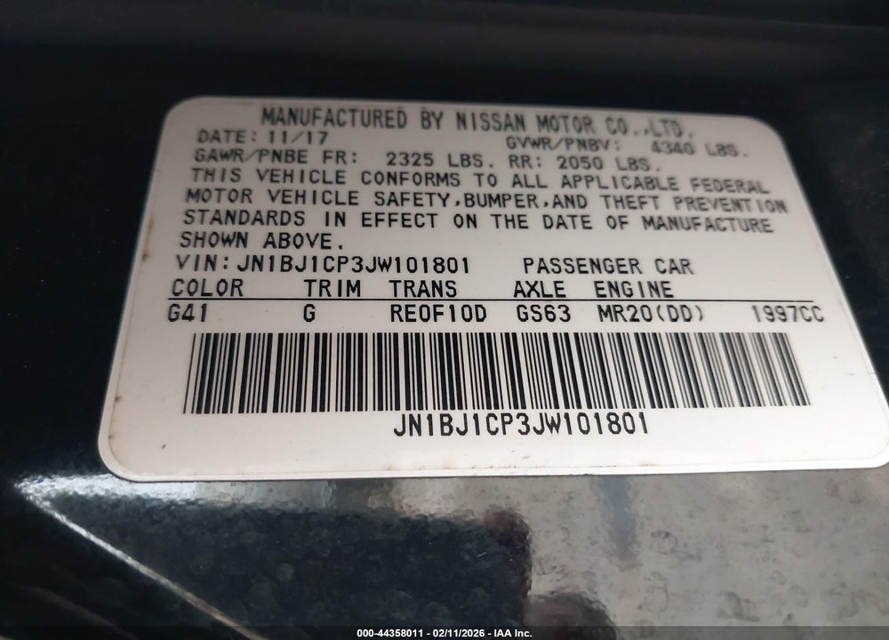 2018 NISSAN ROGUE SPORT SV VIN: JN1BJ1CP3JW101801