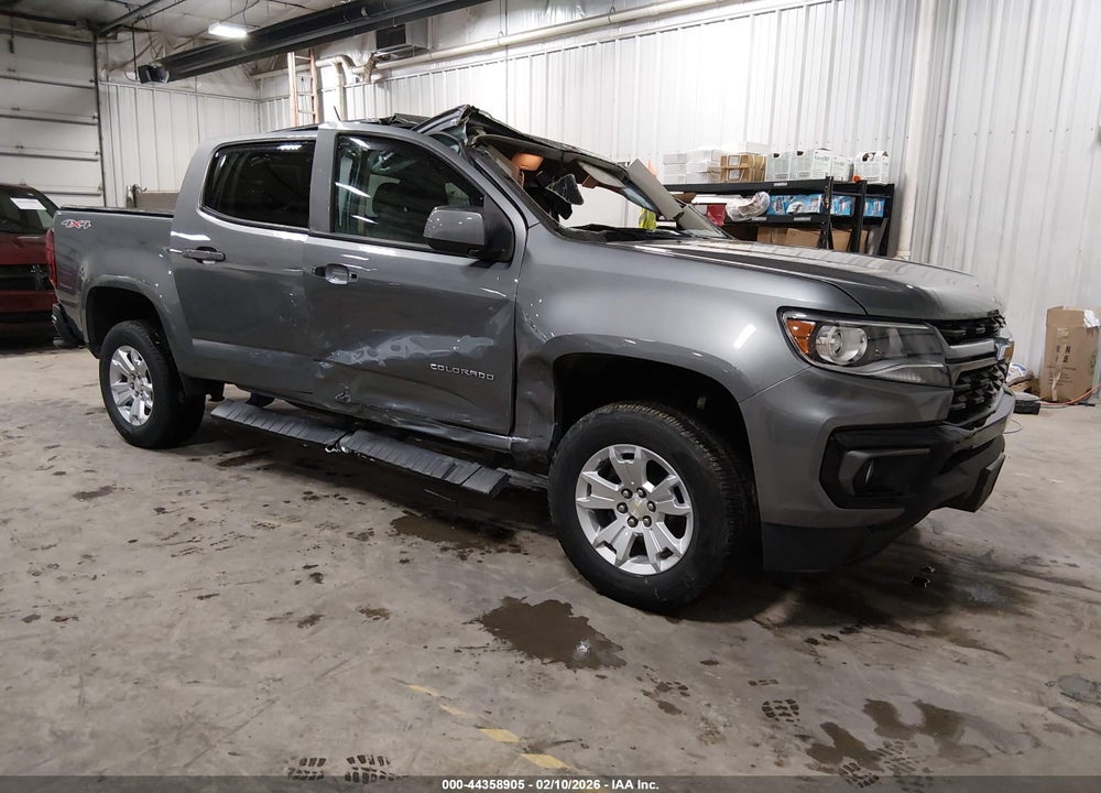 2022 CHEVROLET COLORADO 4WD  SHORT BOX LT VIN: 1GCGTCEN6N1311168