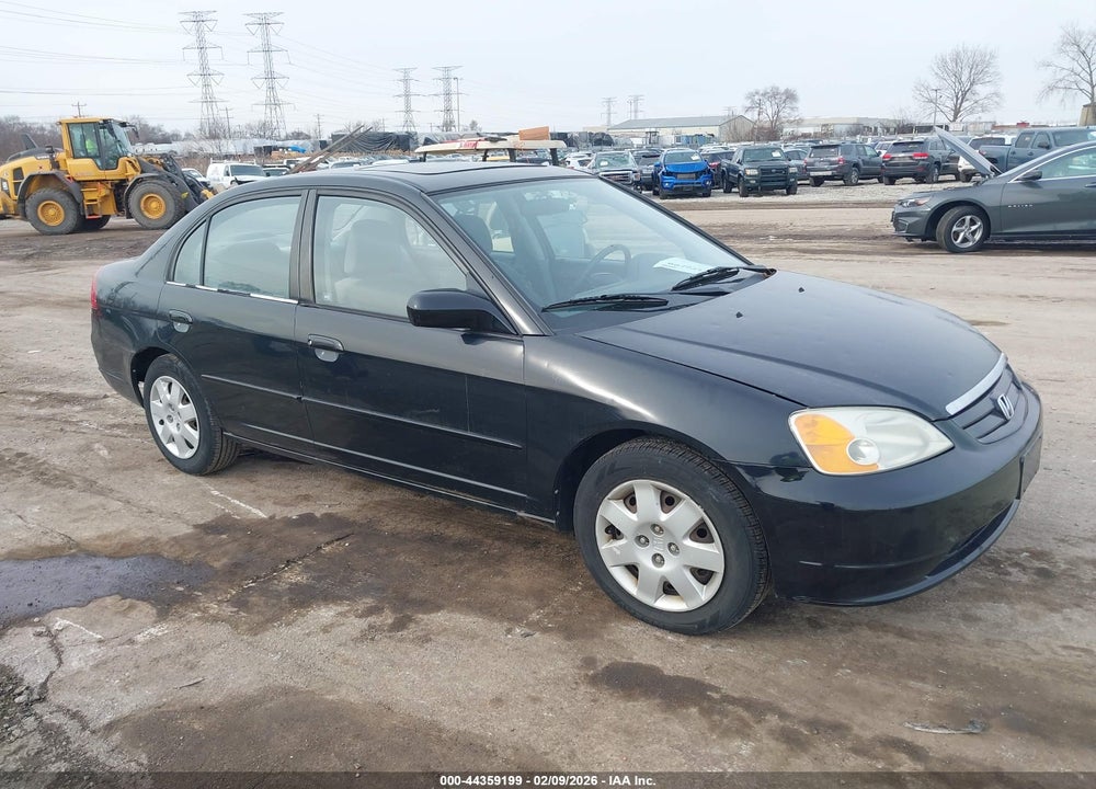 2002 HONDA CIVIC EX VIN: 1HGES26752L042229