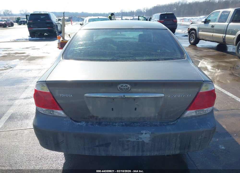2006 TOYOTA CAMRY LE VIN: 4T1BE30K86U722312