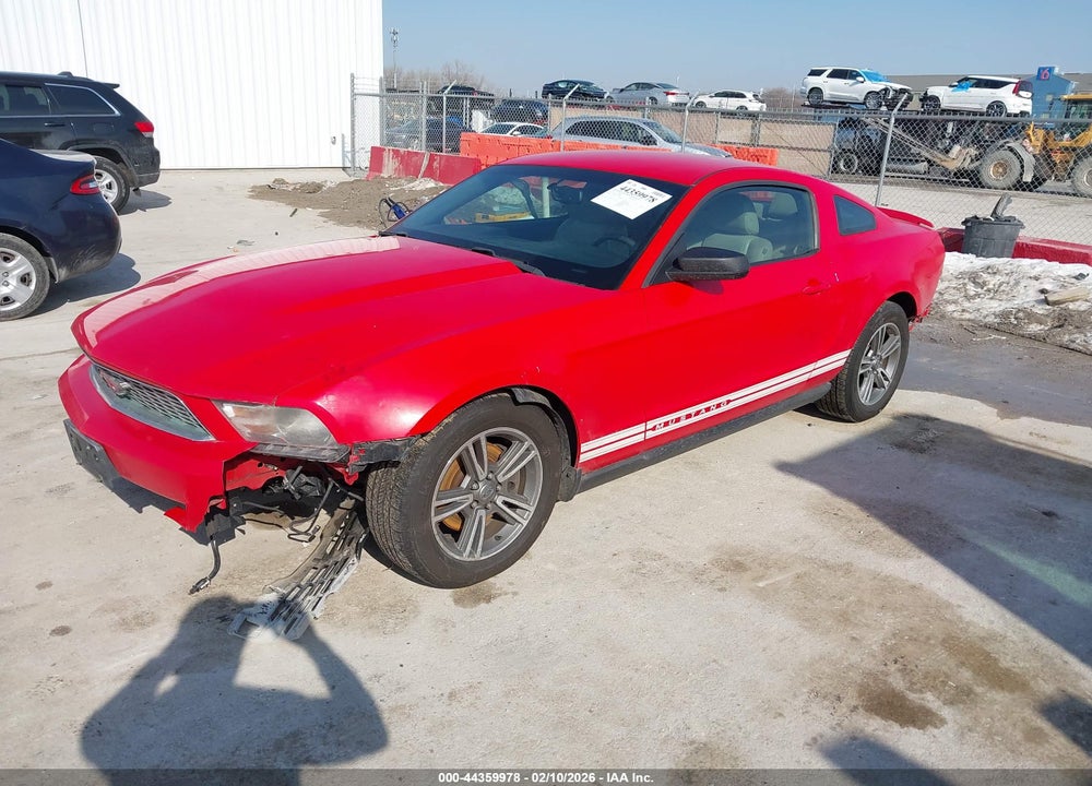 2012 FORD MUSTANG V6 PREMIUM VIN: 1ZVBP8AM9C5204885