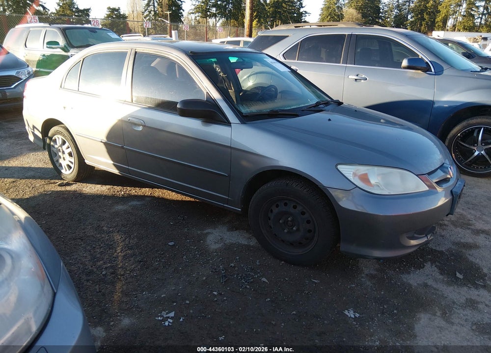 2005 HONDA CIVIC LX VIN: 2HGES15535H592556