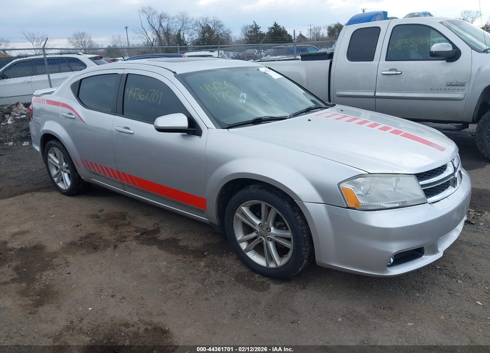 2011 DODGE AVENGER MAINSTREET VIN: 1B3BD1FG2BN534373