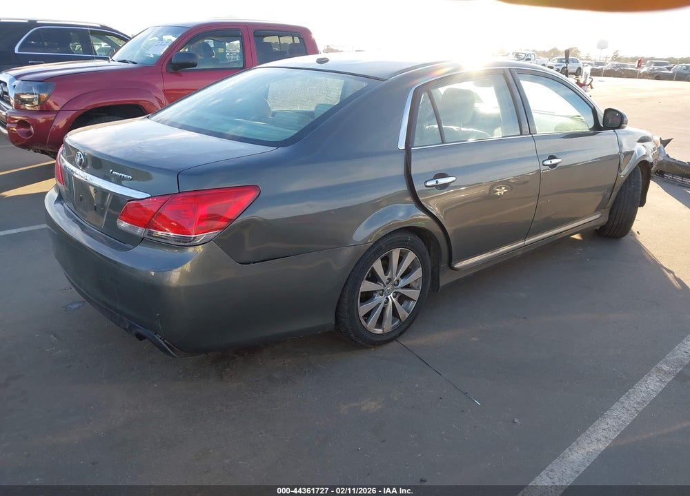 2011 TOYOTA AVALON LIMITED VIN: 4T1BK3DB1BU378268