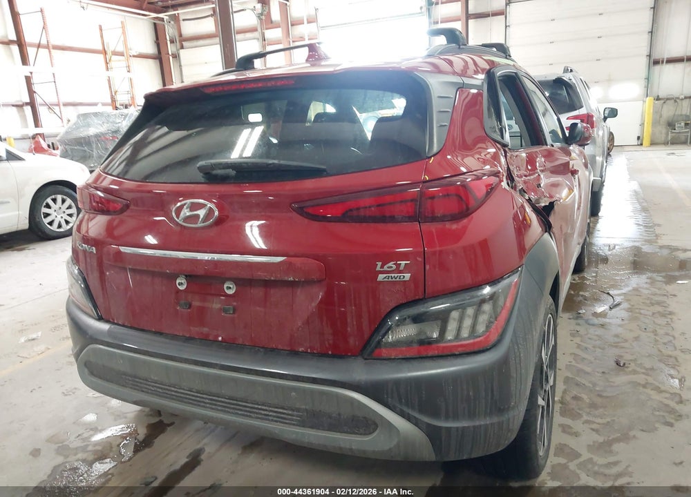 2022 HYUNDAI KONA LIMITED VIN: KM8K5CA38NU795248