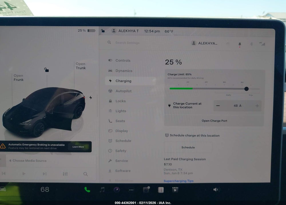 2023 TESLA MODEL Y AWD/LONG RANGE DUAL MOTOR ALL-WHEEL DRIVE VIN: 7SAYGDEE0PA178013