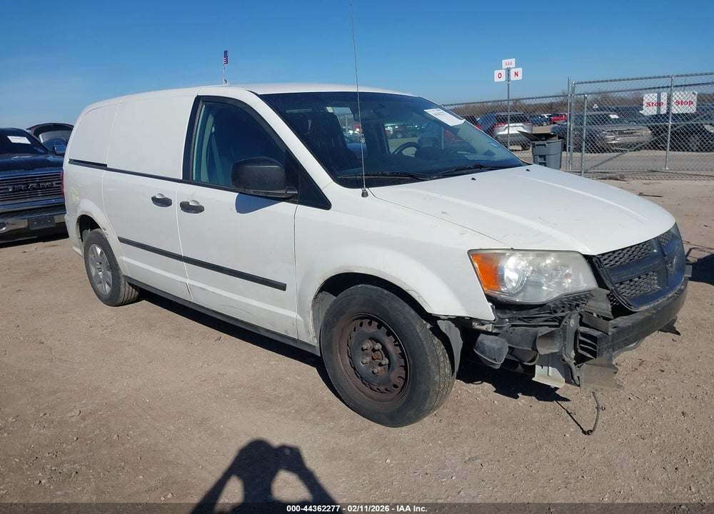 2013 RAM CARGO TRADESMAN VIN: 2C4JRGAG8DR505178