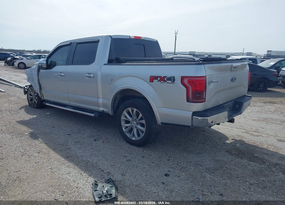 2016 FORD F-150 LARIAT VIN: 1FTEW1EG9GKD43145