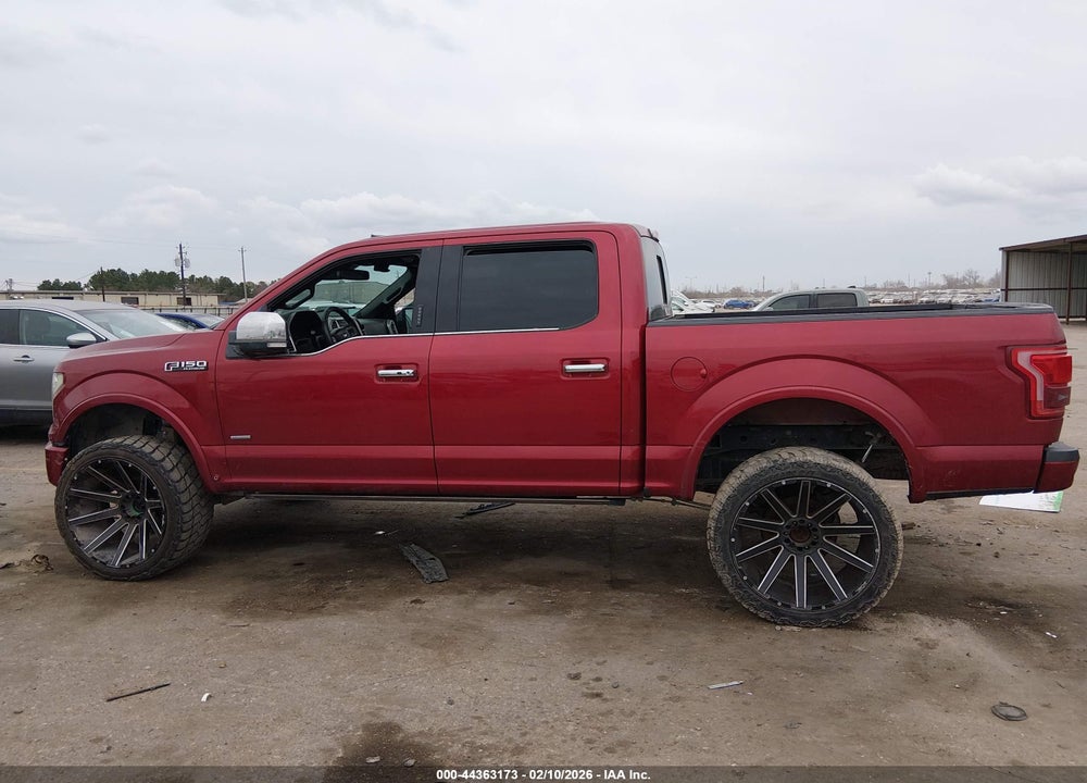 2016 FORD F-150 PLATINUM VIN: 1FTEW1CG4GFC29775
