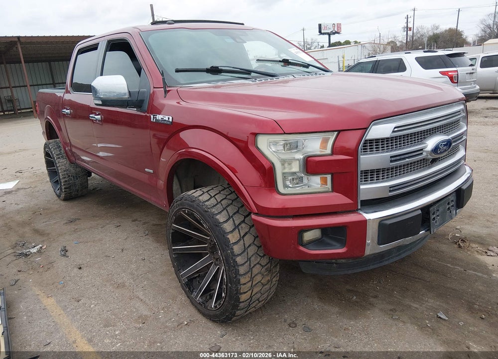 2016 FORD F-150 PLATINUM VIN: 1FTEW1CG4GFC29775