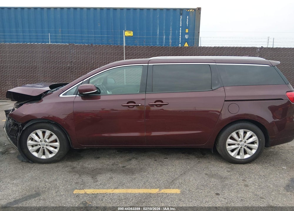 2018 KIA SEDONA EX VIN: KNDMC5C19J6406125