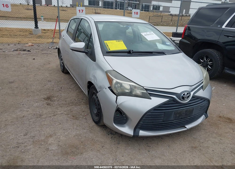 2015 TOYOTA YARIS L VIN: VNKKTUD36FA039729
