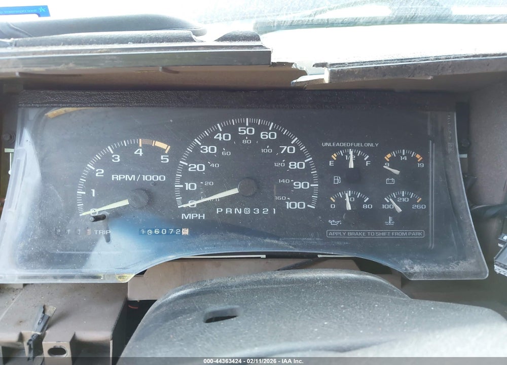 1995 CHEVROLET GMT-400 C1500 VIN: 2GCEC19H9S1163703