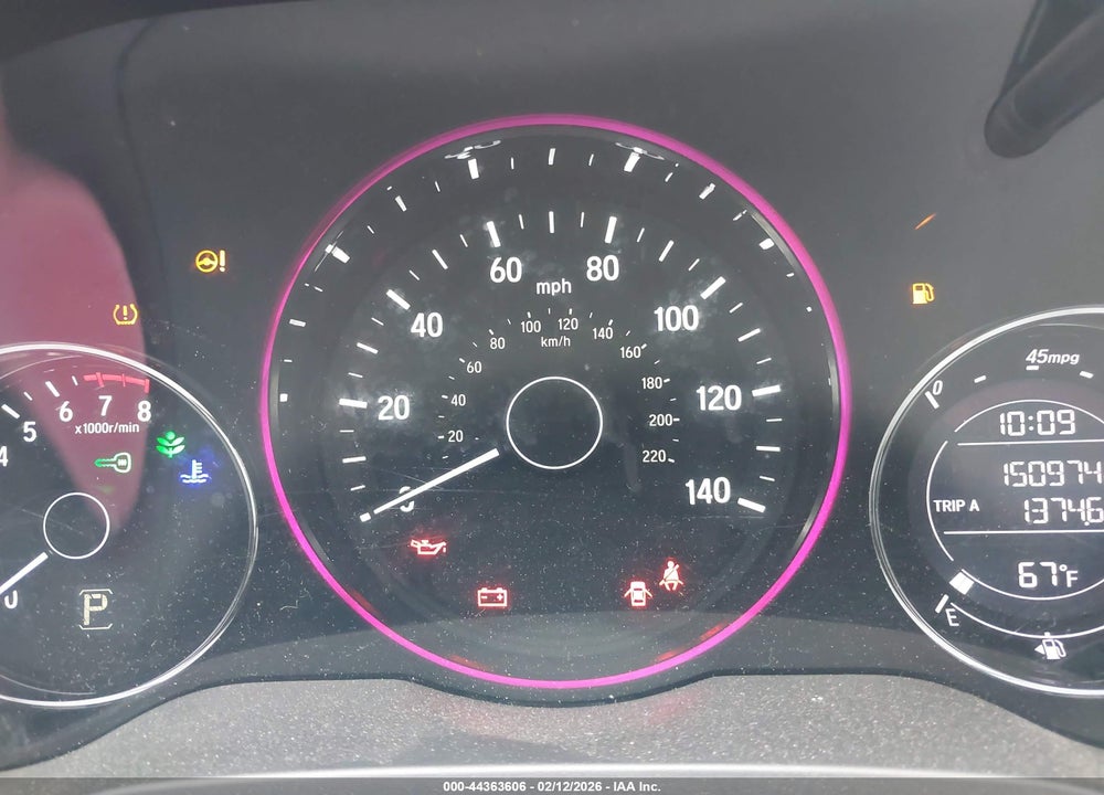 2016 HONDA HR-V EX-L VIN: 3CZRU5H78GM732338