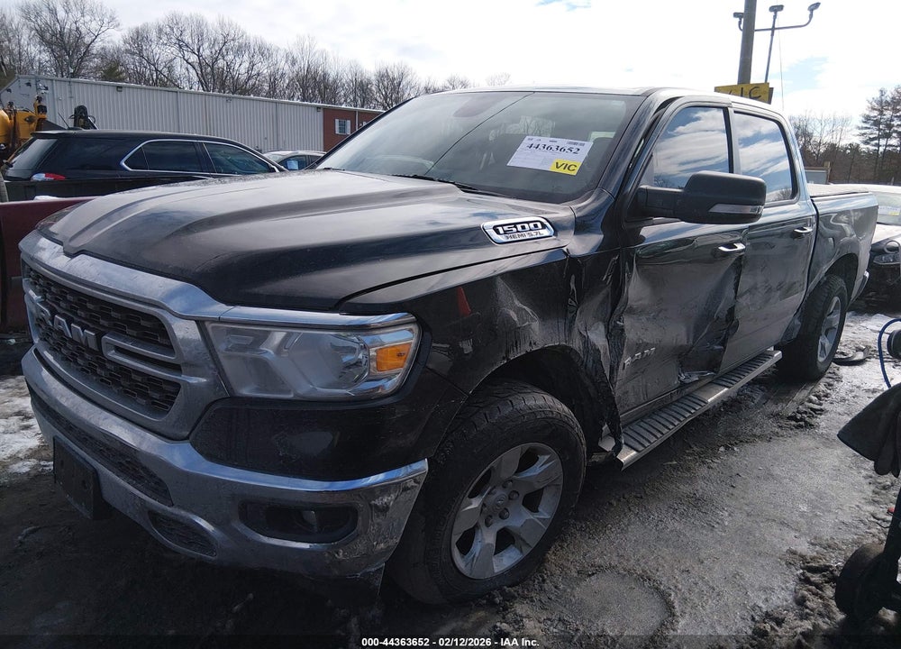 2022 RAM 1500 BIG HORN  4X4 5'7 BOX VIN: 1C6SRFFT1NN145570