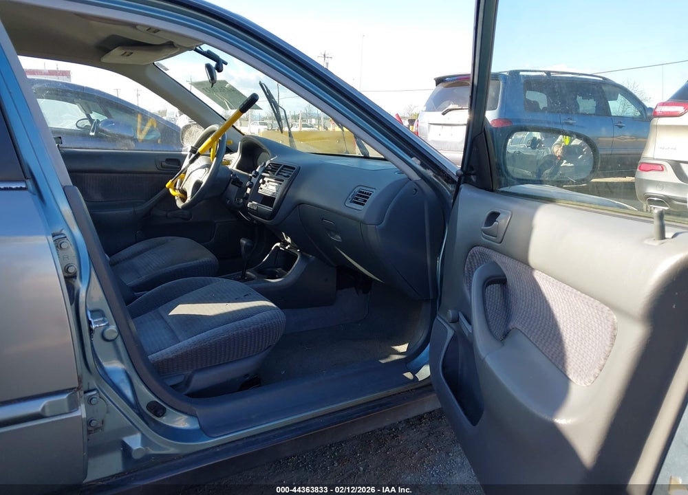 2000 HONDA CIVIC VALUE PACKAGE VIN: 2HGEJ6618YH503354
