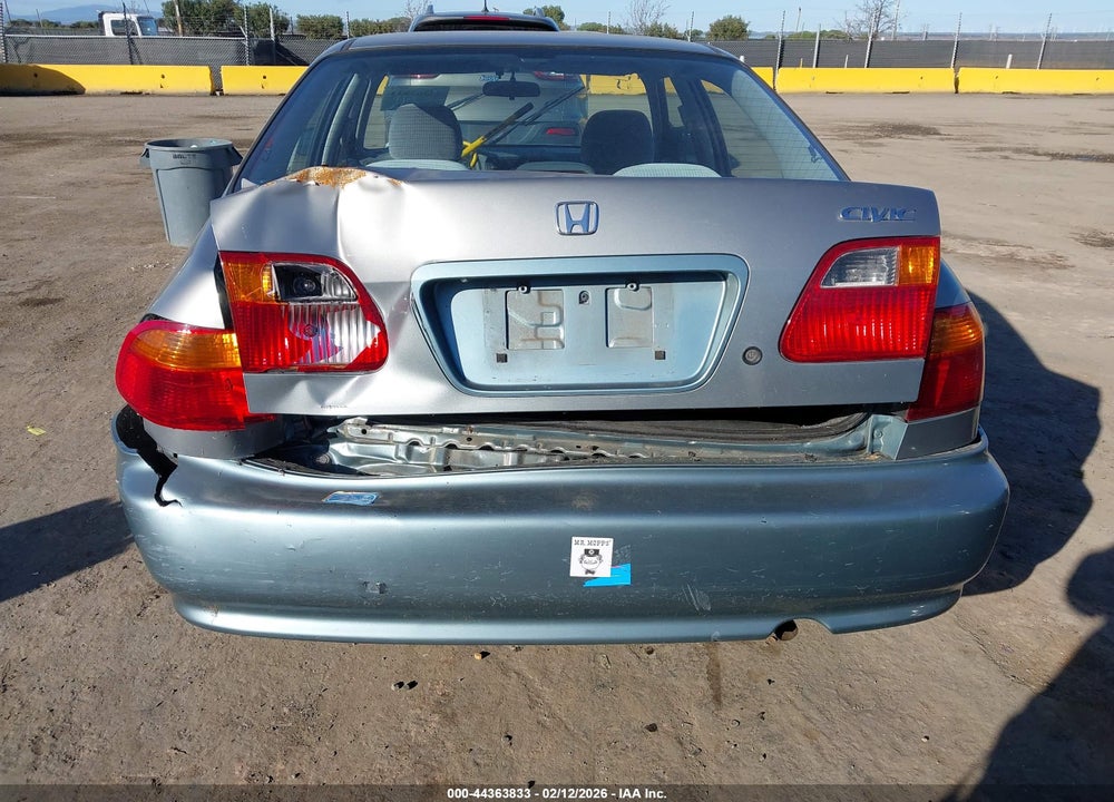 2000 HONDA CIVIC VALUE PACKAGE VIN: 2HGEJ6618YH503354