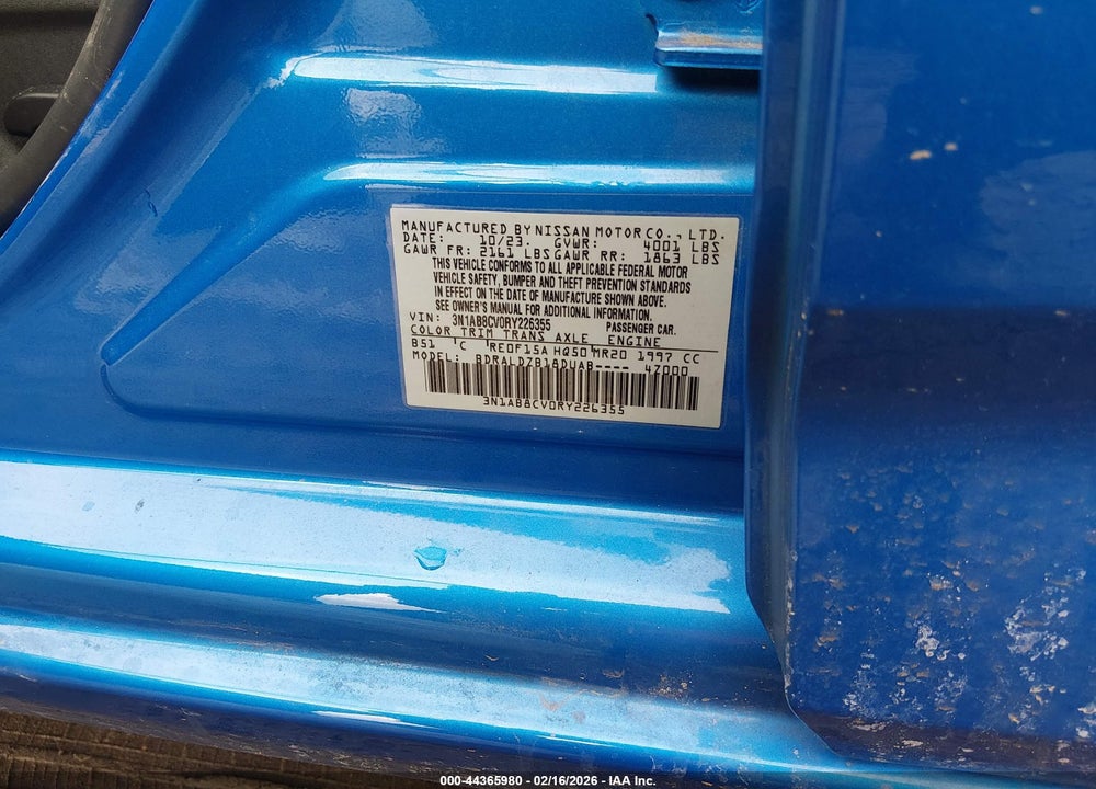 2024 NISSAN SENTRA SV VIN: 3N1AB8CV0RY226355