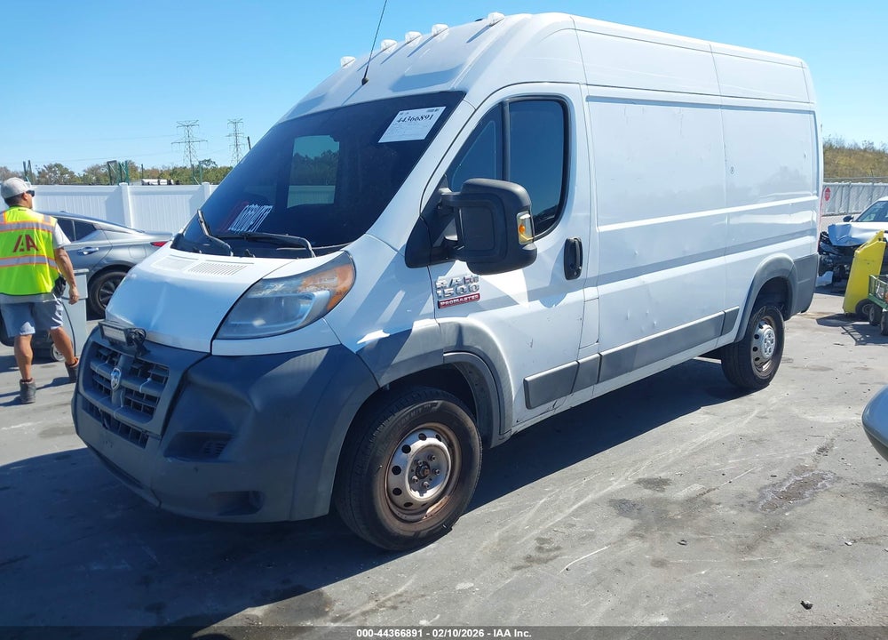 2017 RAM PROMASTER 1500 HIGH ROOF 136 WB VIN: 3C6TRVBG0HE531316